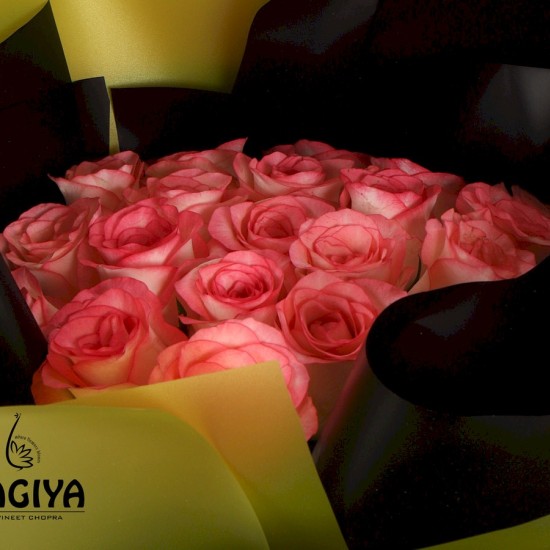 30 PINK ROSE BUNCH