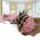 20 PINK ROSES BUNCH FLOWERS