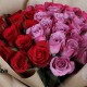 60 PINK PURPLE RED ROSES BUNCH 60 PINK PURPLE RED ROSES BUNCH